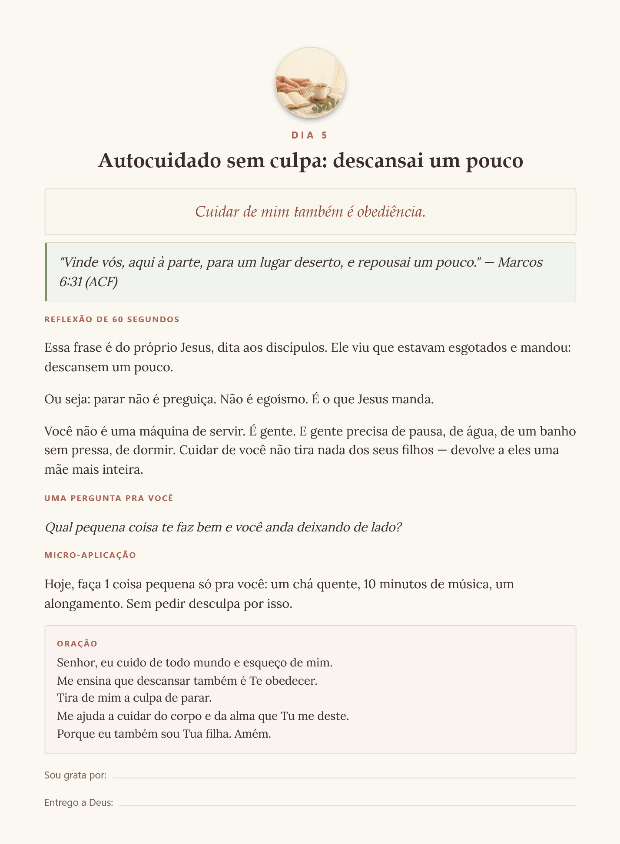 Página real do Dia 5